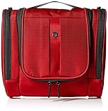 Victorinox Hanging Toiletry Kit, Red/Black Logo