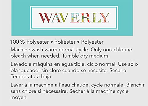Waverly April In Paris Floral Indoor/Outdoor Print Fabric Tablecloth, Lilac Hydrangea And Butterfly French Country Design, Stain And Water Resistant Tablecloth, 70 Inch Round, Purple, 70In Round #TOP6