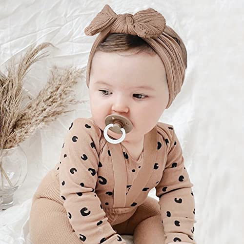 Niceye Handmade Baby Headbands Stretchy Nylon Headband With Bows For Newborn Infant Baby Toddler Girls- Pack Of 8 #TOP2