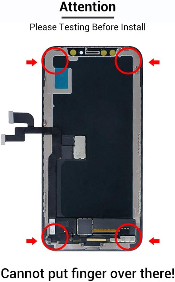EXW Compatible with iPhone X Screen Replacement, 3D Touch & LCD Replacement Screen Digitizer Frame Assembly Kit with Complete Repair Tools and Screen Protector