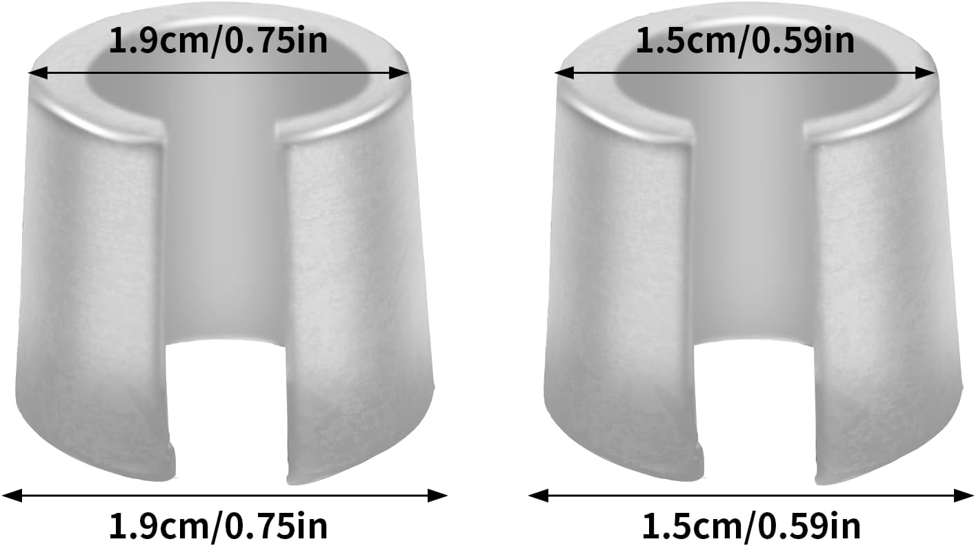 2pcs Car Battery Post Terminal Shims, Automotive Lead Terminal Converter Shim Caps, Adaptor Pure Anode Cathode Sleeves, Adapter Spacer for Positive & Negative Connection Part Accessories