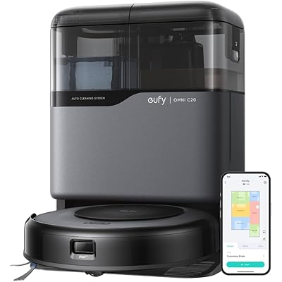Anker Eufy (ユーフィ) Robot Vacuum Omni C20 (ロボット掃除機) 【加圧式デュアル回転モップ搭載/自動ゴミ収集ステーション/モ …