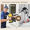 Cordless Caulking Gun Compatible With DeWalt 20V Max Battery(NO Battery)10 Oz Electric Caulking Gun with Anti-Drip,Auto Retract,LED Light,6 Speed for Filling, Sealing, Repair