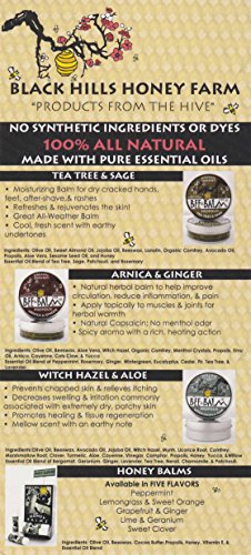 Black Hills Honey Farm, Bee Balm, Hand Salve, Tea Tree & Sage, 4 oz image 4