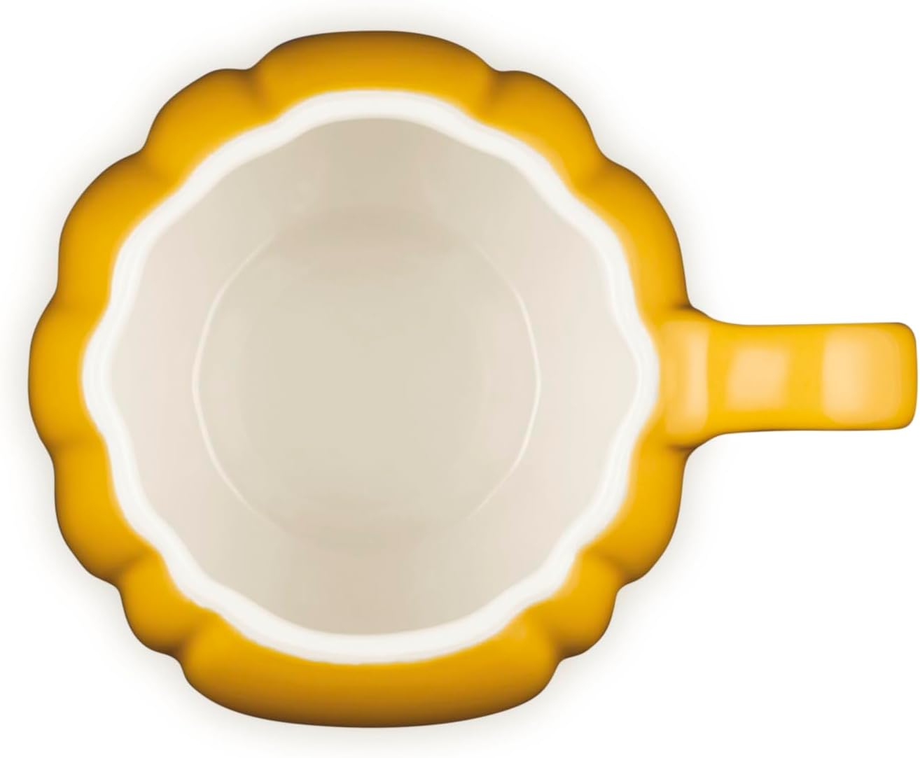 Le Creuset Stoneware Pumpkin Mug with Lid, 14 oz., Nectar