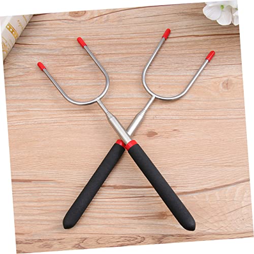 HANABASS 8 Pcs Garfo De Churrasco Telescópico Pvc Baqueta De Aço Inoxidável