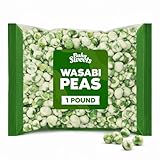 Wasabi Peas 1 Pound Bulk - Crunchy Roasted Green Peas with Bold Wasabi Flavor, Spicy Savory Snack, Asian-Inspired Snack Mix Ingredient