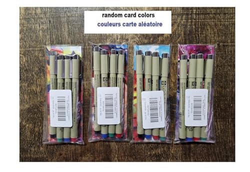 PIGMA MICRON Sakura 04. Zestaw 4 kolorów, czerwony, zielony, niebieski, czarny