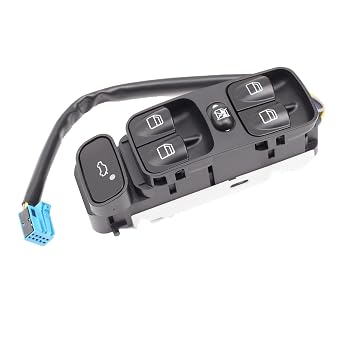 Driver Side Electric Power Window Master Switch Button Compatible with Mercedes-Benz SL500 C Class W203 C200 C220 A2038210679 A2038200110