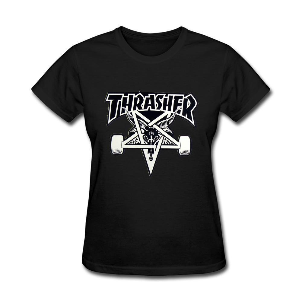 VORTU Women's Thrasher Magazine Logo T-Shirts