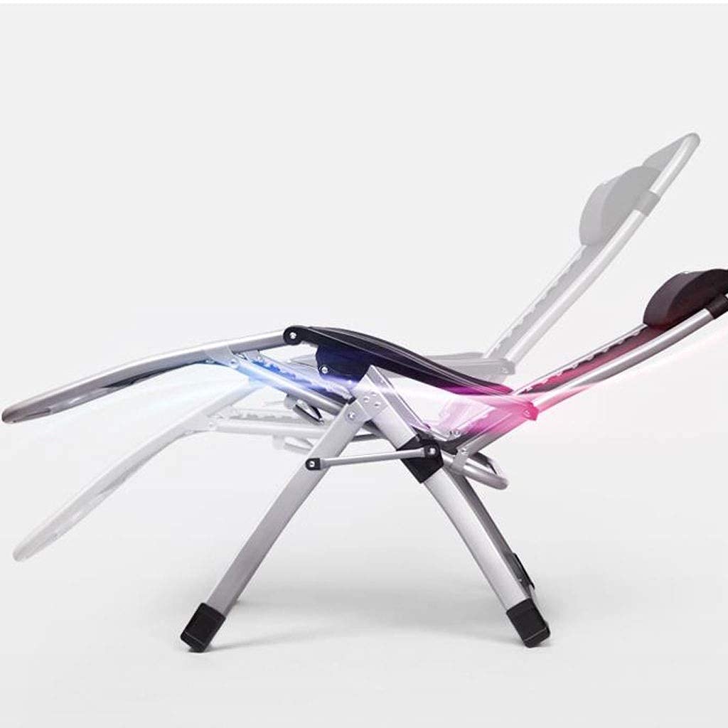 Chaise longue de jardin zéro gravité avec matelas alvéolé respirant