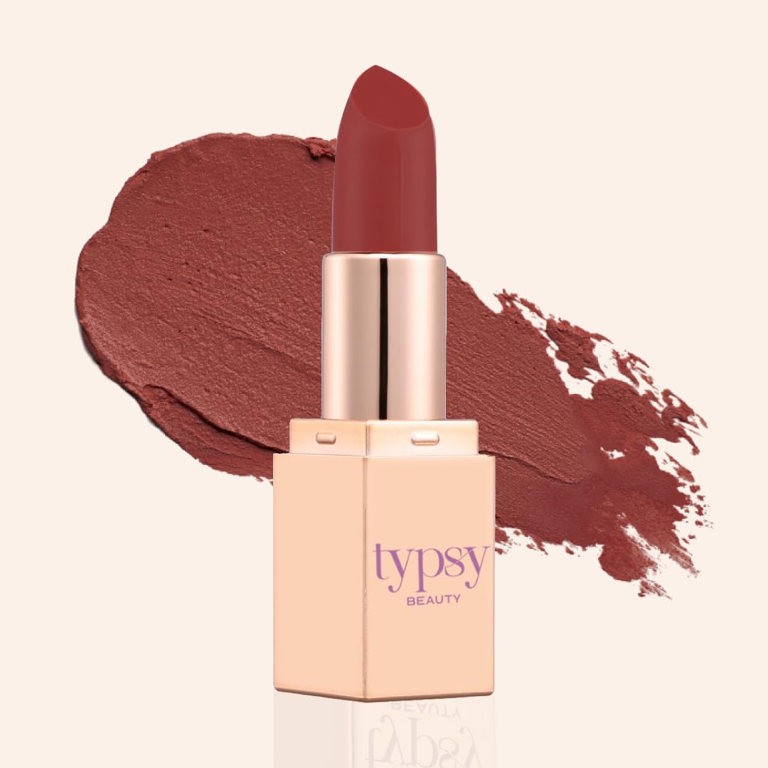 Typsy Beauty Happy Hour Mini Lippie | Creamy Semi Matte Finish | Travel Friendly | Lightweight | Non-Sticky Mini Lipstick for Women | Honey Boo 08 | 1.5 gm