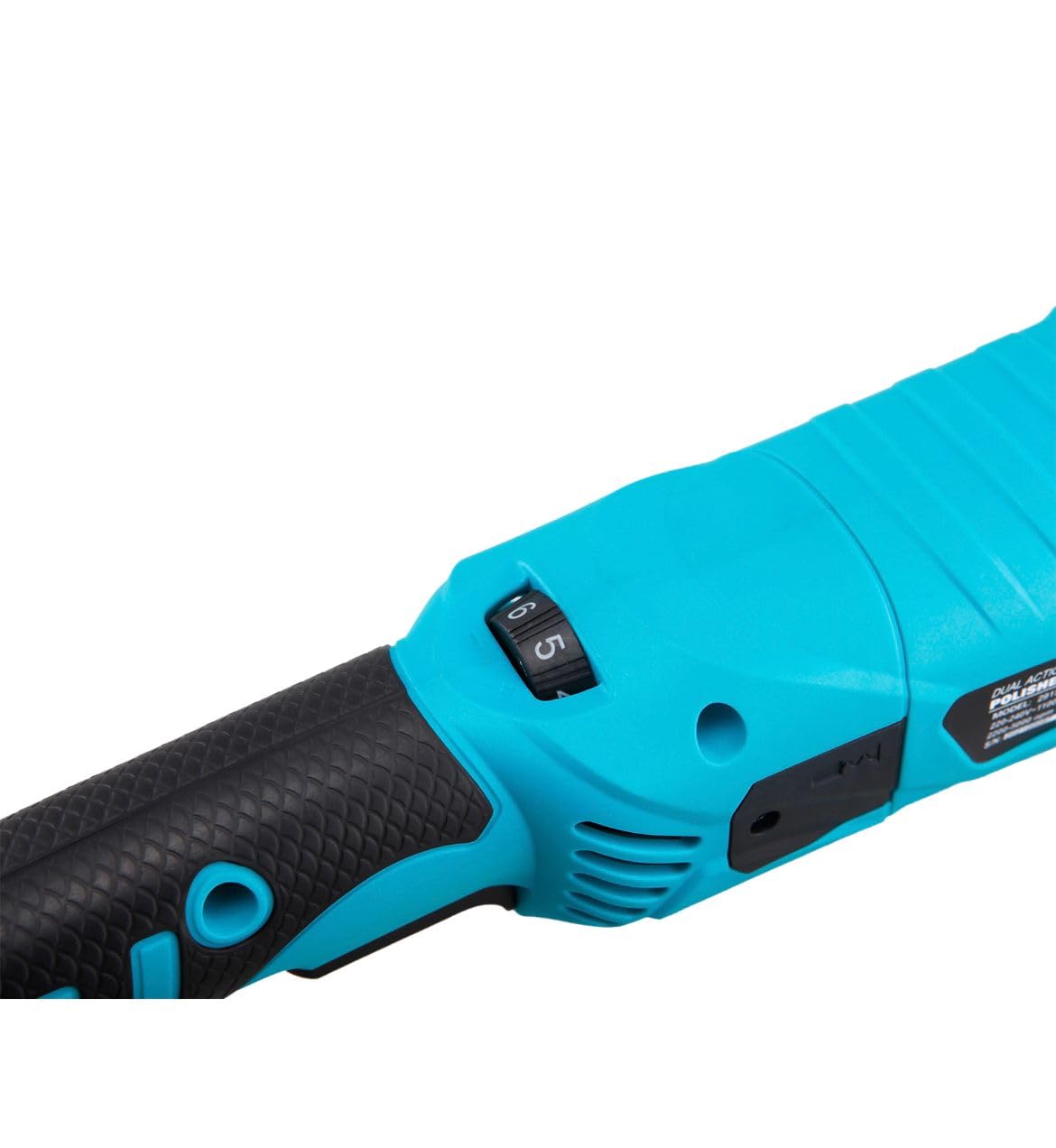 FOX Pulidora Orbital para Coche, 1000W, 6 Velocidades Variables 2200-5000 RPM, Base 150mm, Cable 4M, Color Turquesa y Negro, para Pulir y Encerar Coches y Barcos