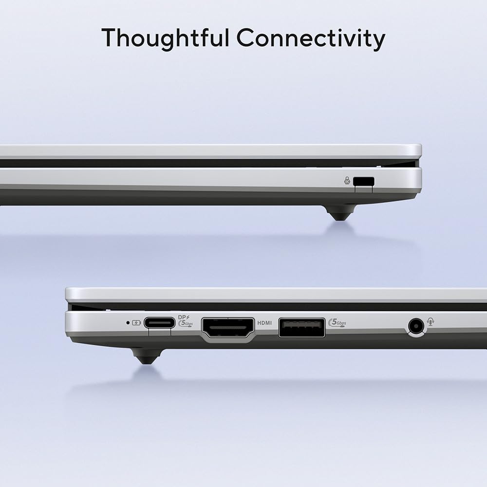ASUS Chromebook Plus 14 CX1405CTA Laptop | 14.0" Full HD Screen | Intel Core 3 N355 Processor | 8GB RAM | 128GB SSD | Google Chrome OS — view 5