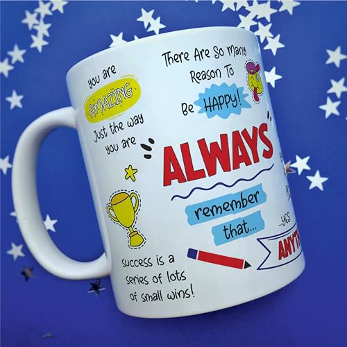 Image of Always Remember Motivational - Start Your Day With Positivity&Productivity,Stay Focused&Motivated With Inspirational Ceramic Coffee Mug 11Oz - Coworkers,Friends,&Family Arm283,325 Ml
