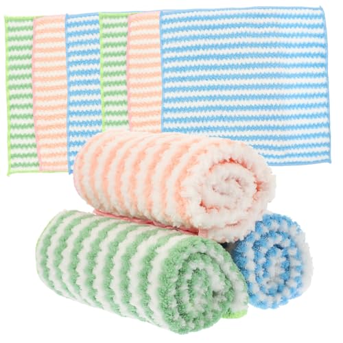 HOLIDYOYO 10個 高吸水マイクロファイバー洗碗布 キッチンタオル 食器拭き用 速乾 軽量で耐久性あり 家用実用クロス