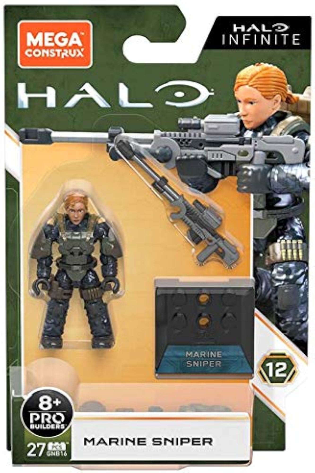 Halo Infinite Heroes Series 12 Marine Sniper Mini Figure GNB16 [Female]