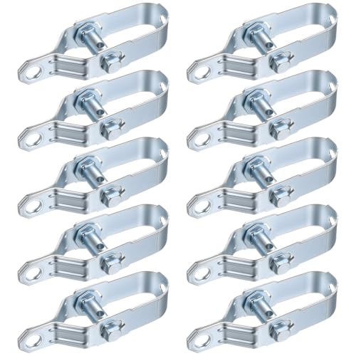 10 Pcs Tendeur Grillage, Tendeurs de Fil de Clôture, Tendeur Fil a Linge Exterieur, Tendeurs de Câble Réglables de 100 mm pour Corde de Jardin de Serre, Clôture Fixe