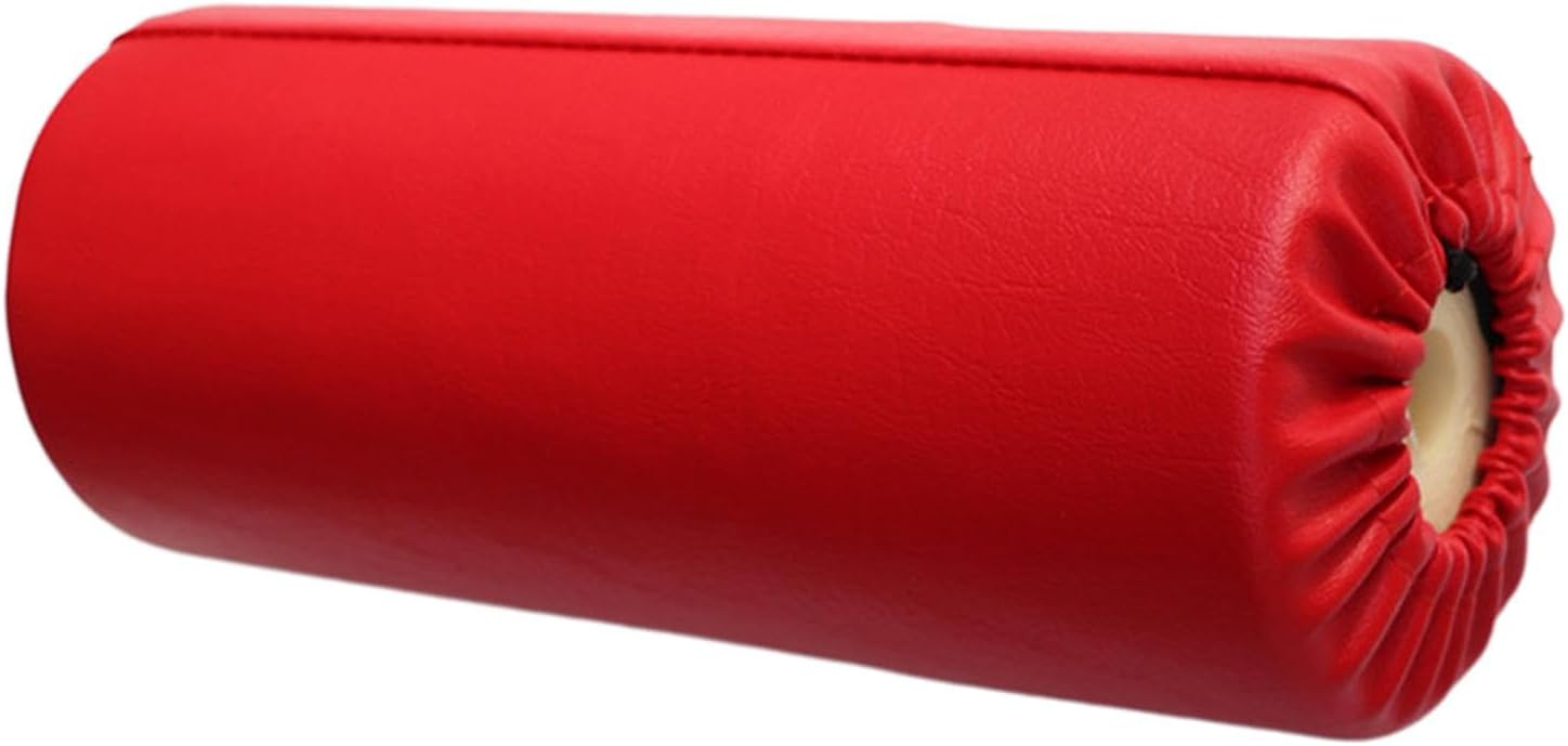 Foam Roller con cubierta de cuero PU rojo para ejercicio en casa miniatura 1