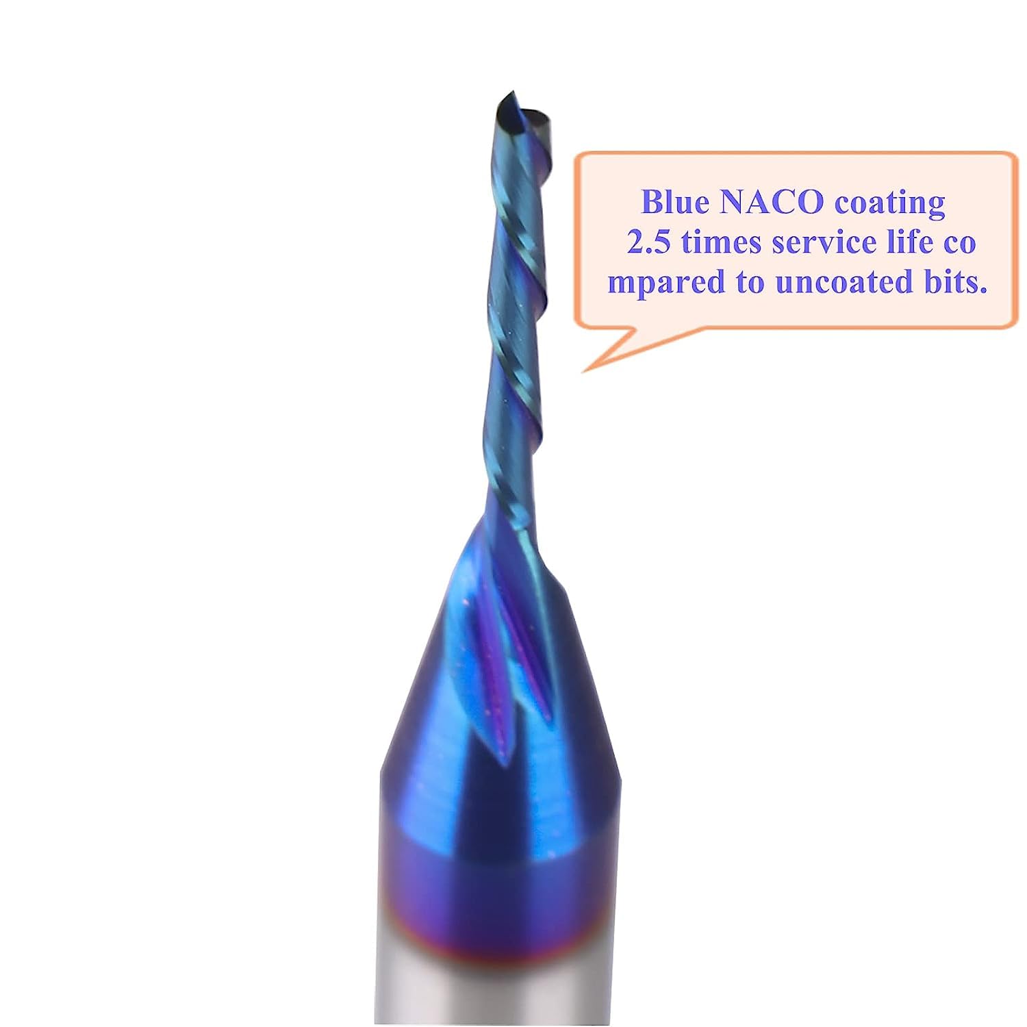Spiral CNC Router Bits with Down Cut 1/16 inch Cutting, 1/4 inch Shank CNC Bits Solid Carbide End Mill for Wood Cut, 3D Carving Size : 1/16" X 1/2" X 1/4" X 2" HZD116 (Downcut)