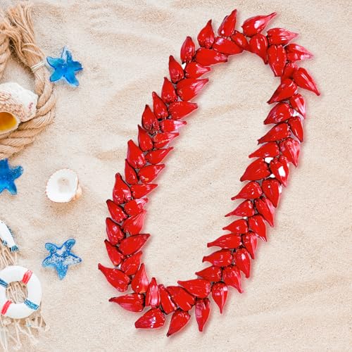 UlaFala Samoa Necklace Red Necklace Men Women Hawaii Natural Chain Decor Fala necklace3