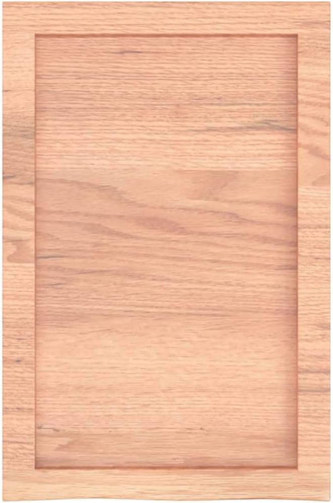 vidaXL Wall Shelf Light Brown Solid Oak Wood 23.6 in x 15.7 in Durable