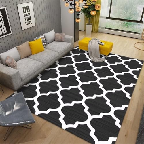 Tapis de la maison du salon design géométrique gris 200X290cm - 2