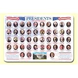 Painless Learning Placemats Presidents Placemat [Set of 4]