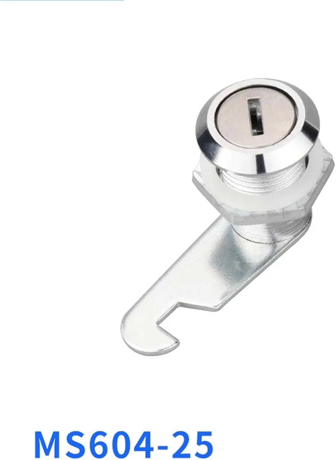 Cylindrical Lock MS604-15 20 25 30 Circular Flat Mechanical Locks Distribution Box Door Lock 1Pcs(MS604-15)