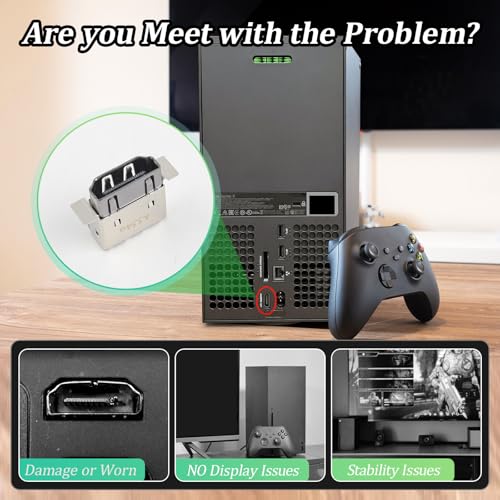 RongZy Para Xbox Series X HDMI Puerto para XSX Series X HDMI Port Conector de Interfaz del Puerto Accesorios Repuesto con Herramientas de Reparación Paratur - imagen 2