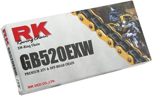 Miniatura 6 de RK Racing Chain Cadena de transmisión dorada, con eslabones XW, con conector., Dorado