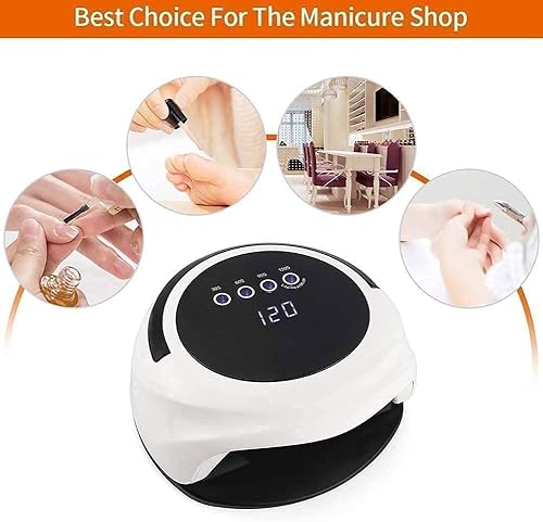 Miniatura 3 de TOEWOE Lámpara de uñas LED UV, secador de uñas profesional para esmalte de gel de uñas, 4 temporizadores y pantalla táctil LCD, sensor automático,