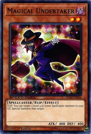 undertaker yugioh card Amazon.com: Yu-Gi-Oh! - Magical Undertaker - SBAD-EN004 - Common - 1st  Edition
