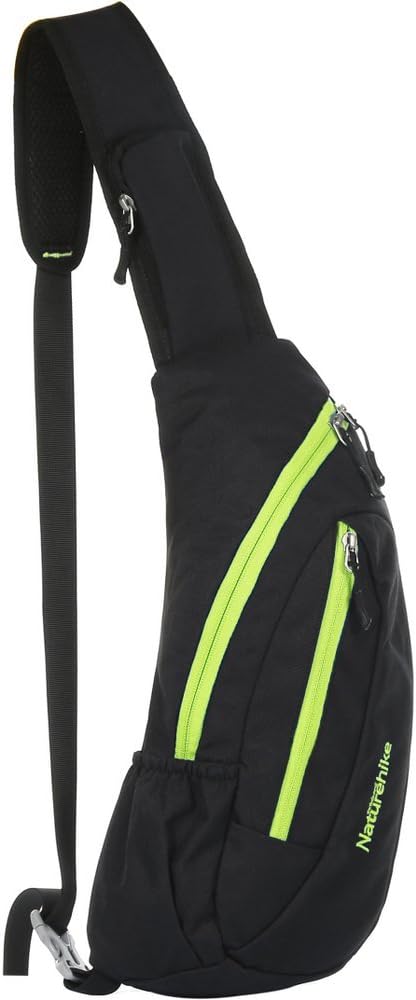Casual Compact Lightweight Nylon Chest Sling Shoulder Backpacks Small Waterproof Crossbody Bag for Cycling,Hiking,Walking