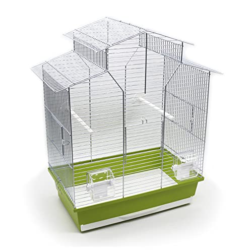 Zoopaul Vogelkäfig IZA 2 II Limette 52x30x60 cm Wellensittiche Kanarien Käfig