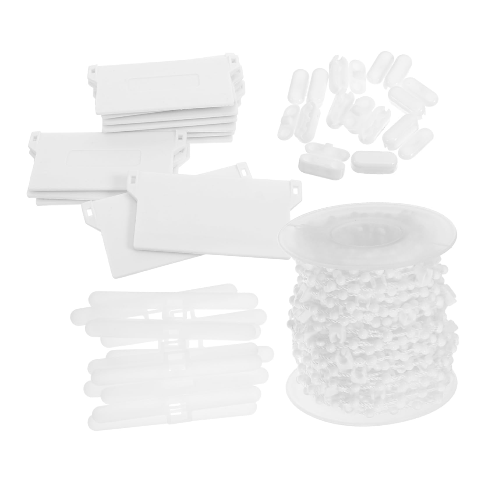 Cabilock 1 Sets Vertical Curtain Repair Kit Beaded Chain Bottom Weights for Roller and Vertical Blinds Easy Installation Replacement Parts for Home Maintenance