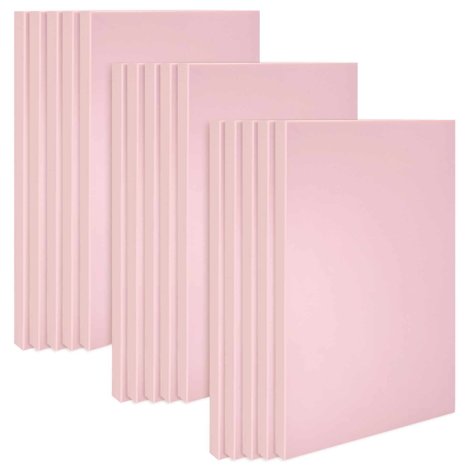 15 Pack 4x6 Pale Pink Rubber Stamp Carving Blocks Pink Rubber Carving Blocks Linoleum Block for Stamp Maker Printmaking Supplies