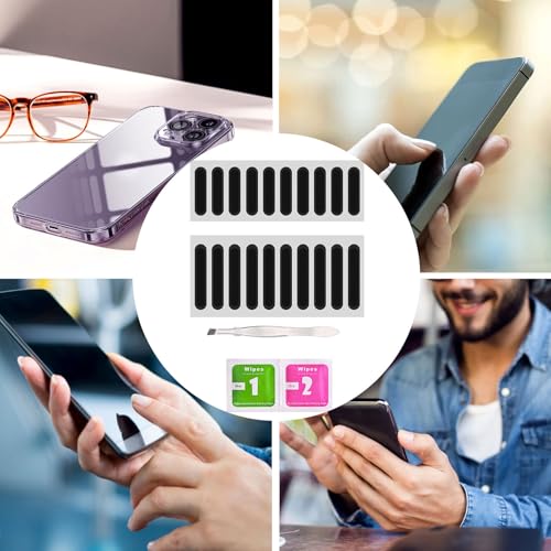 Pegatina de altavoces de teléfono: red de malla a prueba de polvo, hoja de anti-polvo adhesivo | Bloqueador de teléfonos inteligentes universales, sello de protección de sonido móvil, accesorio de pro - imagen 6