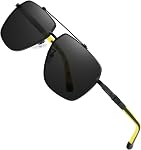 Lunettes de soleil Aviator polarisé pour hommes UV400 Protection Trendy Mode Style Idéal pour conduire des activités de pêche en plein air