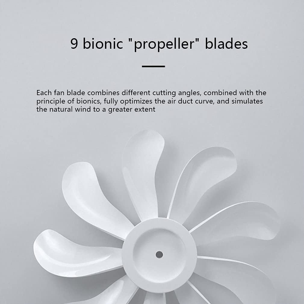 Silence Oscillating Fan Automatic Oscillation Adjustable Remote Control 3 Speed Setting 8 Hour Timer DC Motor Ultra Quiet (Color : White) (Black)