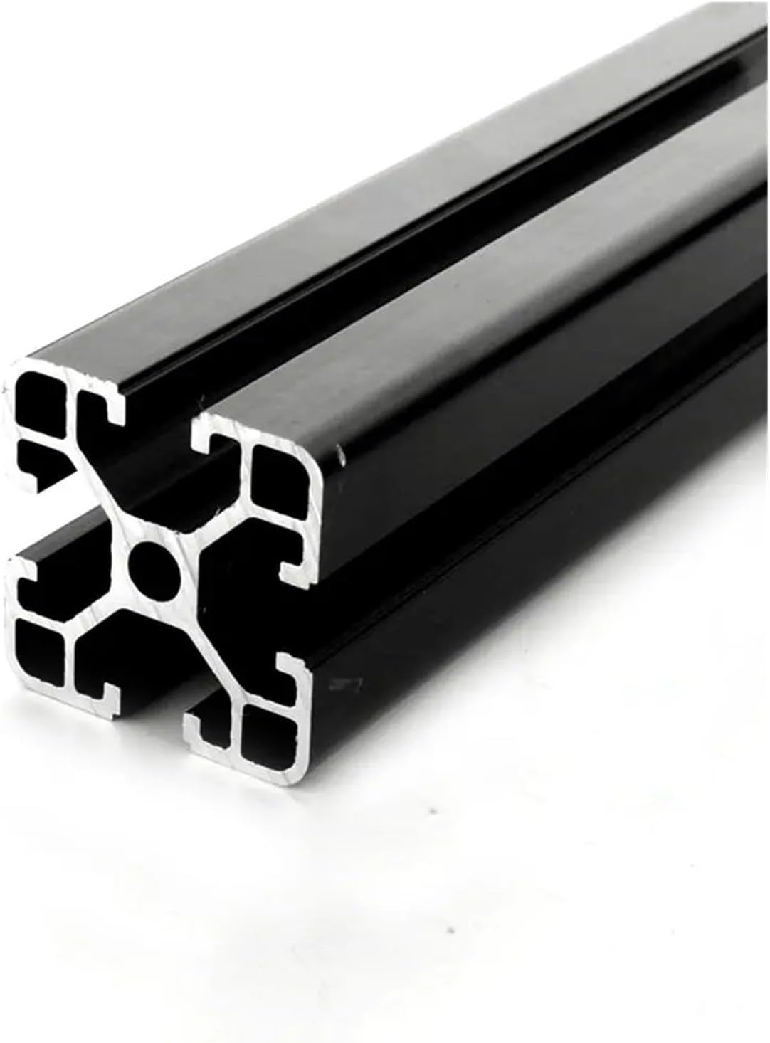 1 Piece 4040 Silver Black T Slot Aluminum Extrusion 600mm 650mm 700mm 750mm 800mm(Black,700mm)