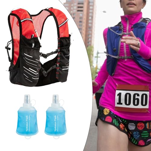 Gilet running avec sac hydratation ajustable LOVIVER en polyester léger à compartiments multiples - 6