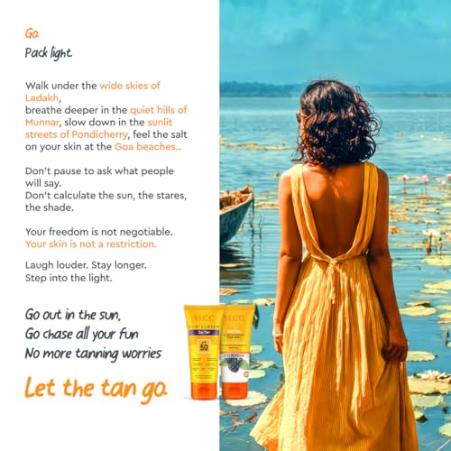 Image of VLCC Tan-to-Tango Combo - Anti-Tan Skin Lightening Face Wash 50 g + De-Tan SPF 50 PA+++ Sunscreen Gel Creme 50 ml | Fades Tan, Even Skin Tone