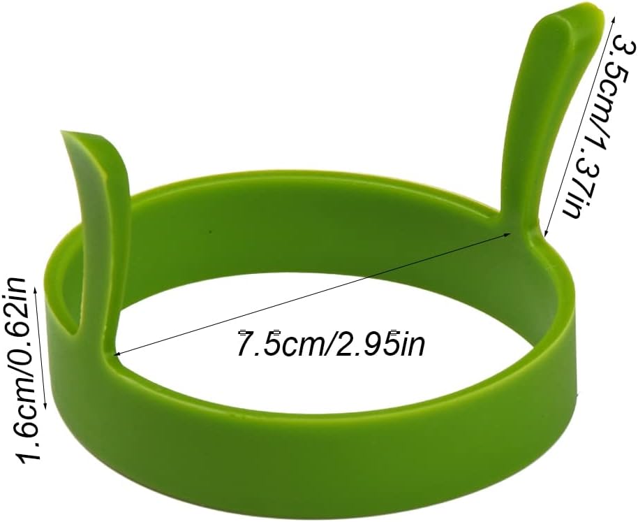 Egg Rings for Frying, for Frying Silicone Omelette Breakfast Round Egg Frying Ring Non Stick Silicone Ring Tool Color Random Fried Egg Ring