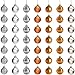 Produktbild BELLE VOUS Christbaumkugeln (49 STK) - 3cm Weihnachtskugeln Christbaumschmuck Kugeln Silber Gold Kupfer mit Schnur  Weihnachtsbaum Kugeln Baumschmuck Aufhänger für Weihnachten, Weihnachtsdeko, Party