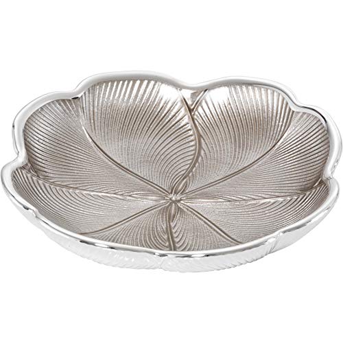 ARGENESI® Piattino in vetro Quadrifoglio rigato 15...