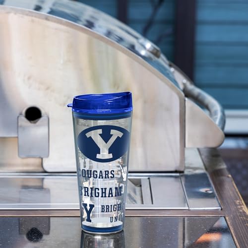 Image of Rico Industries NCAA College Double Wall Mayhem 16oz Or 20oz Tritan Tumbler W Lid