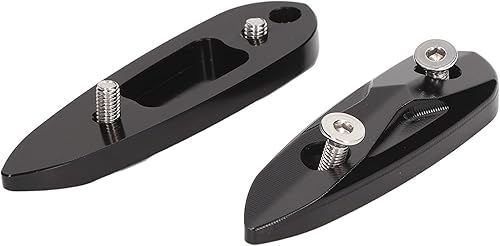 Miniatura 7 de Cubierta de agujero para parabrisas de motocicleta, 4.134 in, aleación de aluminio, soporte para espejo lateral negro para R25 R3 MT03 20132020