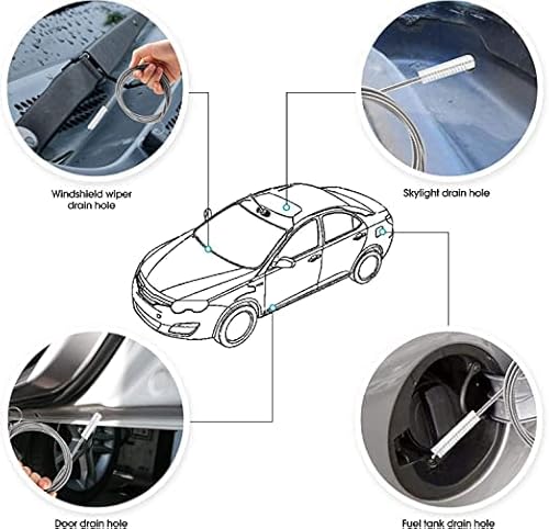 Tube Reinigungsbürste, Lange Flexible Reinigungsbürste für Rohre mit Schmalem Abflussloch, Reinigungsbürste für Bierschlauch Kaffeevollautomat Kühlschrank Rohr Dredging Strohhalm Flaschenbürste 150 cm