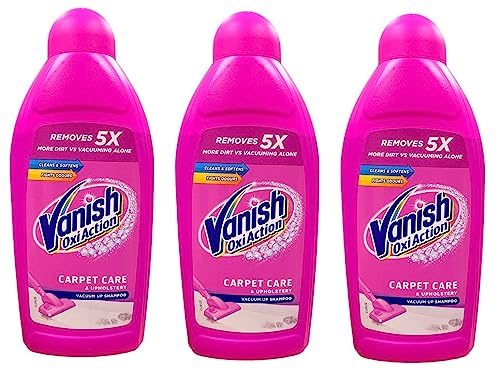 Image of Vanish Carpet Cleaner + Upholstery, Power Liquid Shampoo, (Pack of 2) Large Area Cleaning, 450 ml, Combo